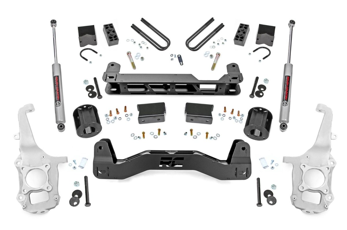 Ford F-150 Suspension Lift Kit - Front + Rear - Rough Country - 4 inch - '21-'24